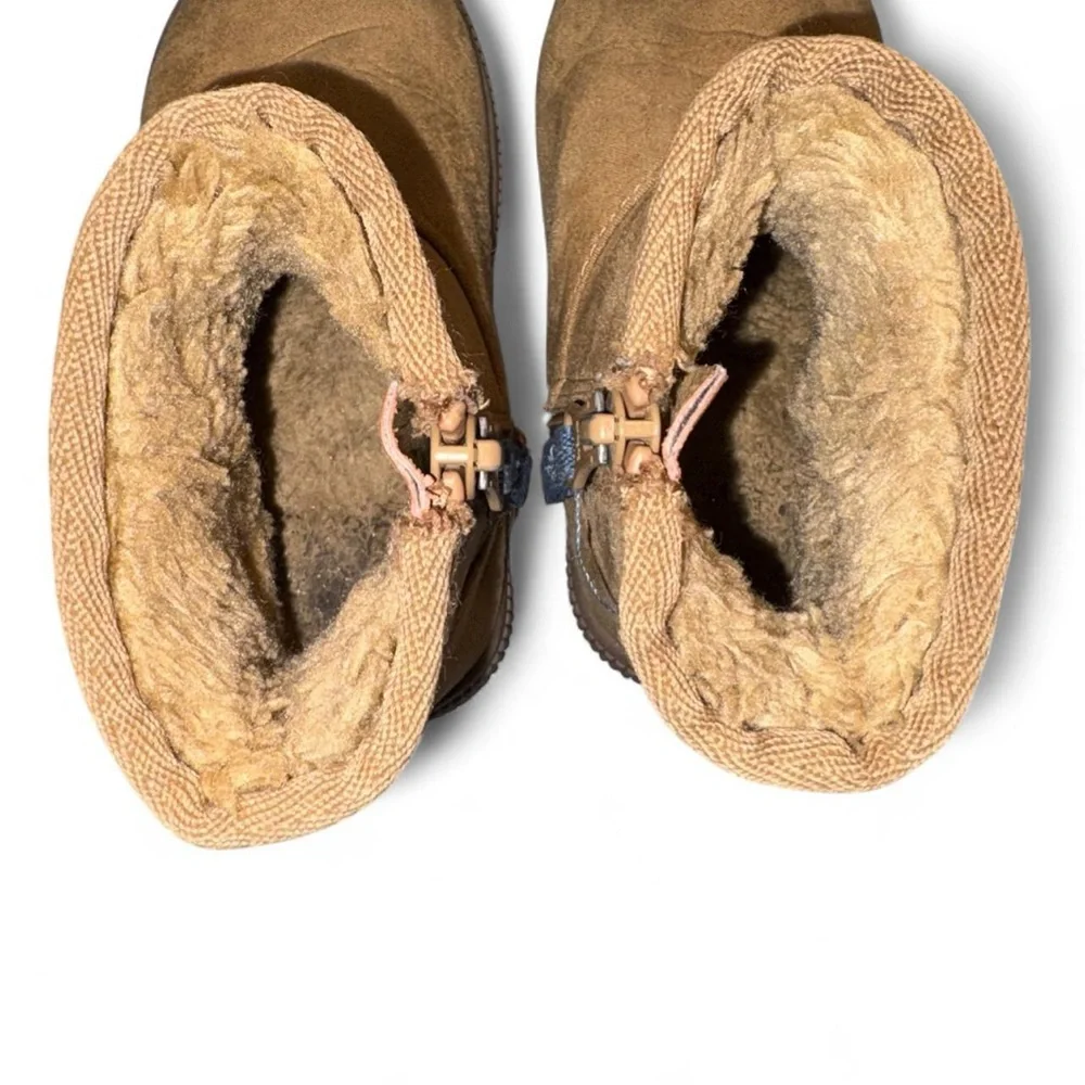 Cat & Jack Brown Suede-Look Pull-On Kids Boots